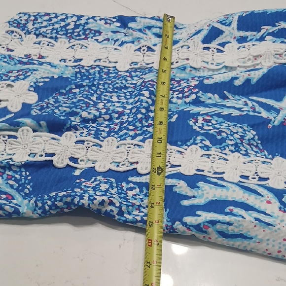 Lilly Pulitzer Blue and White Mini Dress Sz 4 Gentle Used - Picture 10 of 14
